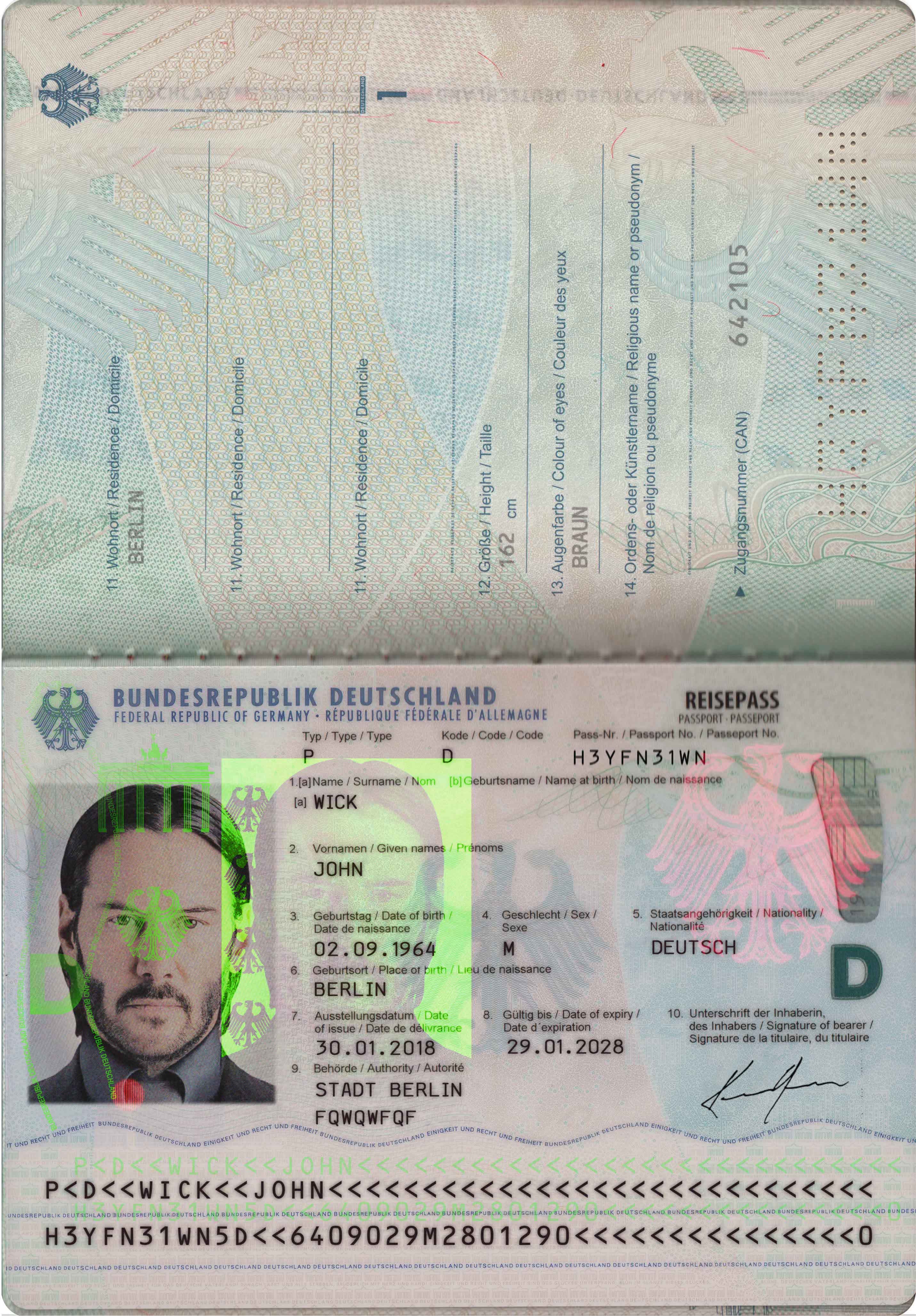 How to Generate a Germany Passport Using a Germany Passport PSD Template